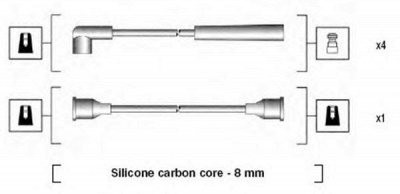 MAGNETI MARELLI 941185080769 -  Комплект проводов зажигания